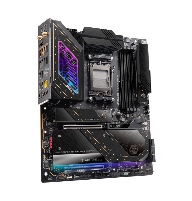 ASRock X870E Taichi motherboard, Socket AM5, AMD X870E, EATX, DDR5 image number 1