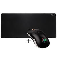 Ducky Feather Gaming Mouse, ARGB - Kailh Switches, black/white + Mousepad
