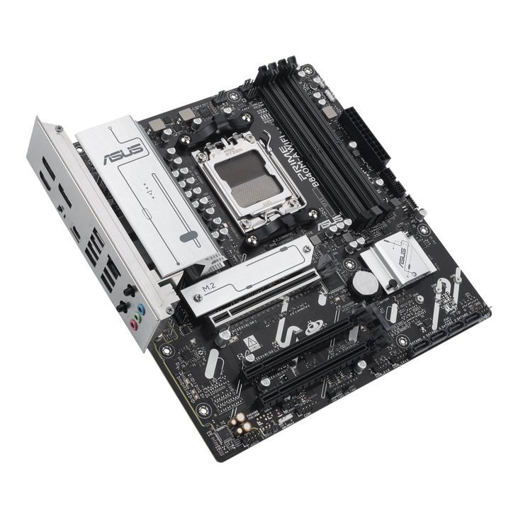 ASUS PRIME B840M-A WiFi motherboard, AM5 socket, AMD B840, Micro-ATX, DDR5 image number 4