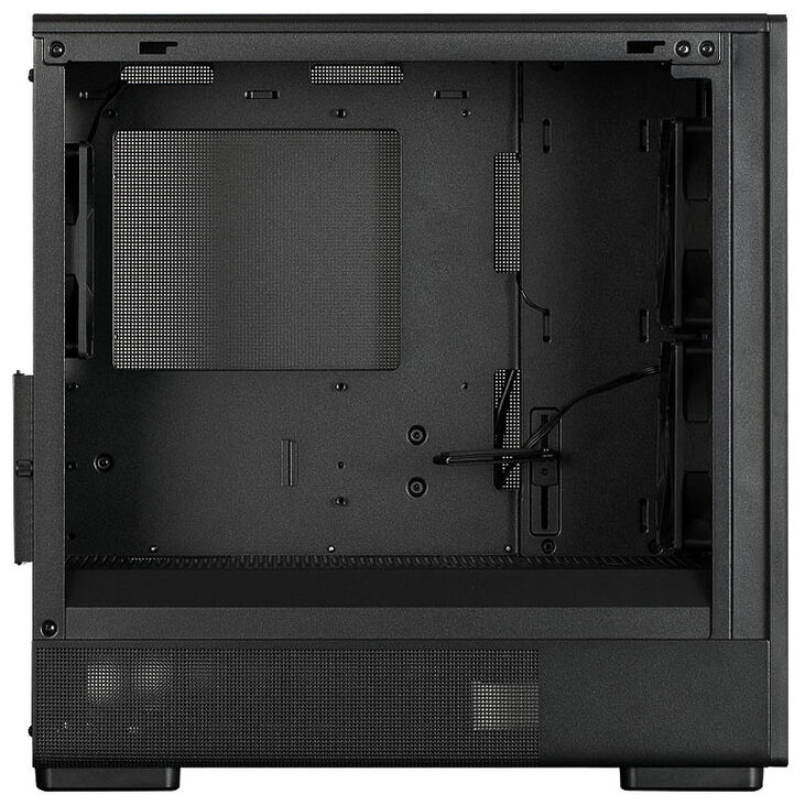 Zalman P10 Namu PC Case, Mini-Tower, mATX, Tempered Glass - black, wood image number 5