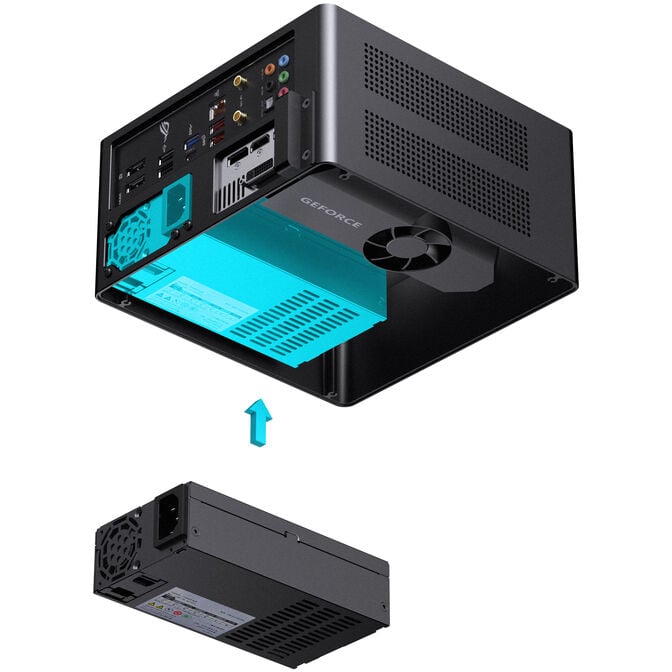 Jonsbo NV10 PC case, mini case, ITX - black image number 15