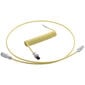 CableMod PRO Coiled Keyboard Cable USB-C zu USB Typ A, Lemon Ice - 150cm