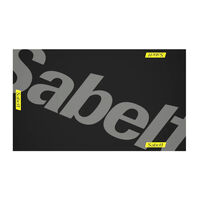 Sabelt Sim Floor Mat, floor mat for sim racing, 170 &times; 100 cm, non-slip - black