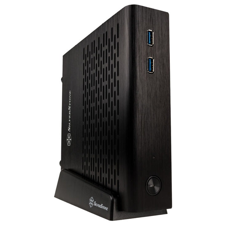 SilverStone SST-PT13B-USB3.0 Petit Thin-Mini-ITX Case - black image number 2