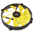 Akasa Viper R PWM L&uuml;fter, 120mm Mounting - 140mm, schwarz/gelb image number null