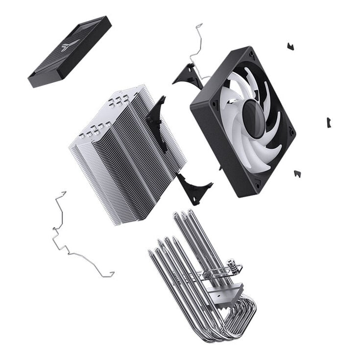 Jonsbo CR-1000 V2 PRO RGB CPU-Kühler, 120mm - schwarz image number 8