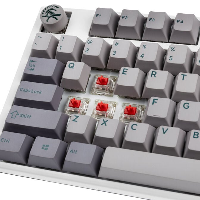 Ducky One 3 Mist Grey Gaming Tastatur, RGB LED - MX-Red (US) image number 4