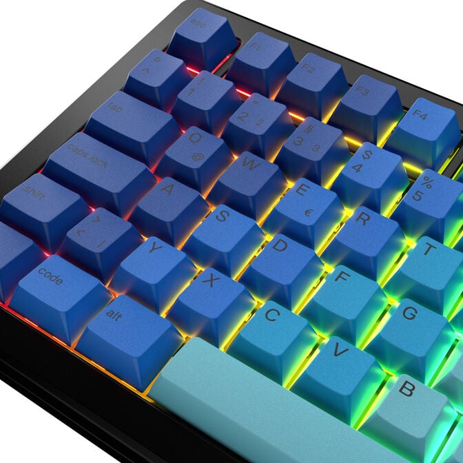 Glorious GPBT Gradient Keycaps, ISO Layout (DE), PBT, Dye-Sub - Ocean image number 2