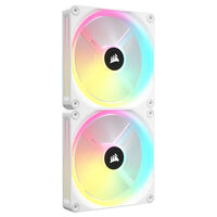 Corsair iCUE LINK QX140 RGB Series, PWM L&uuml;fter, 2er Pack inkl. RGB-Controller - 140mm, wei&szlig;, Starter