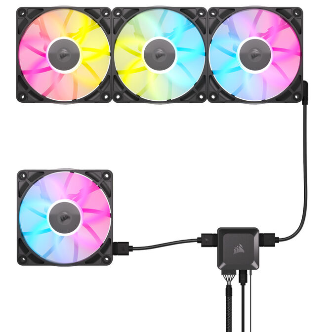 Corsair iCUE LINK RX120 RGB Series, PWM Fan - 120mm, black image number 8