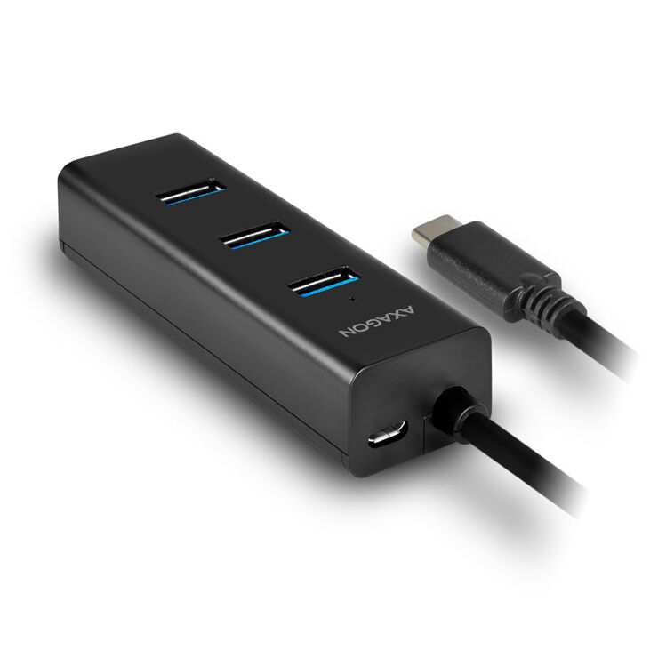 AXAGON HUE-S2C USB-A Hub, 4x USB 3.0, external power supply - 40 cm USB-C image number 3