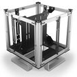 Streacom DB4 Fanless Cube-Geh&auml;use + ZeroFlex 240 Netzteil - silber image number null