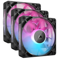 Corsair iCUE LINK RX120 RGB Series, PWM L&uuml;fter 3er Pack - 120 mm, schwarz