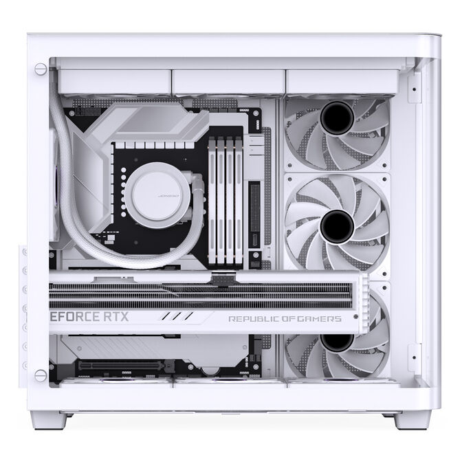 Jonsbo TK-3 PC Case, Mid Tower, ATX, Tempered Glass - White image number 7