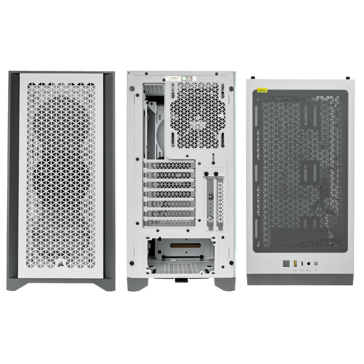 Corsair 4000D Airflow Tempered Glass Mid Tower - White Window image number 3