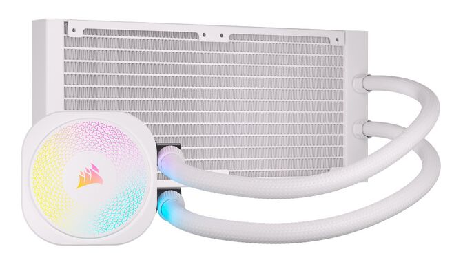 Corsair iCUE LINK Titan 240RX RGB Komplett-Wasserk&uuml;hlung - 240 mm, wei&szlig; image number 2