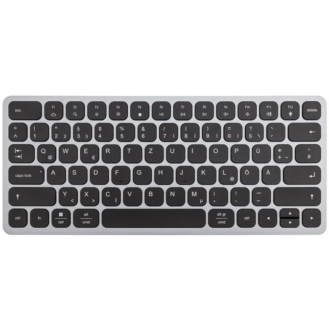 AXAGON HMC-KB USB-C Tastatur, microSD/SD, 3x USB-A 3.0, HDMI 4K/60Hz, PD 100W, Audio - DE Layout image number 2