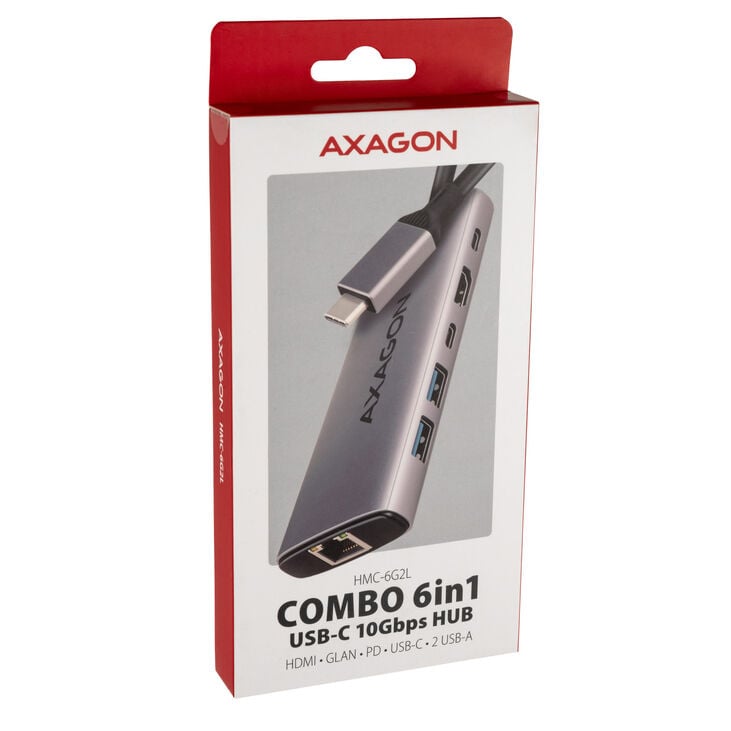 AXAGON HMC-6G2L - 6-in-1 Hub image number 3