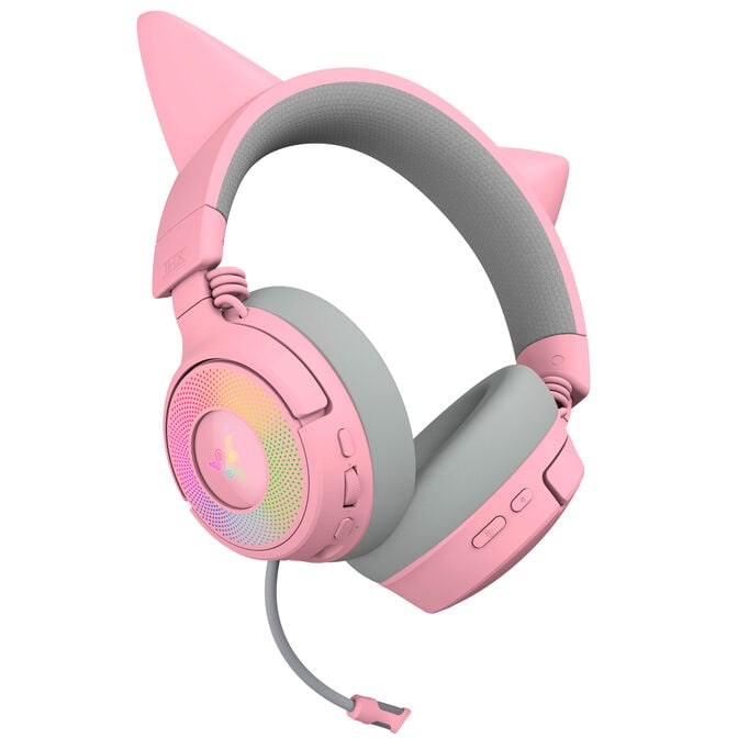 Razer Kraken Kitty V3 Pro wireless gaming headset, Chroma RGB - quartz image number 2