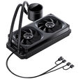 Jonsbo TH-240 AiO Water Cooling, ARGB, Segment Display - 240mm, Black image number null