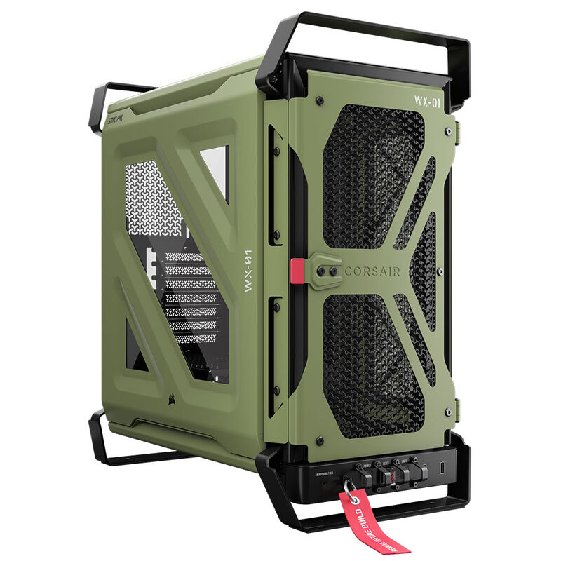 Corsair WARTHOG PC-Gehäuse, Midi-Tower E-ATX, Tempered Glass - grün