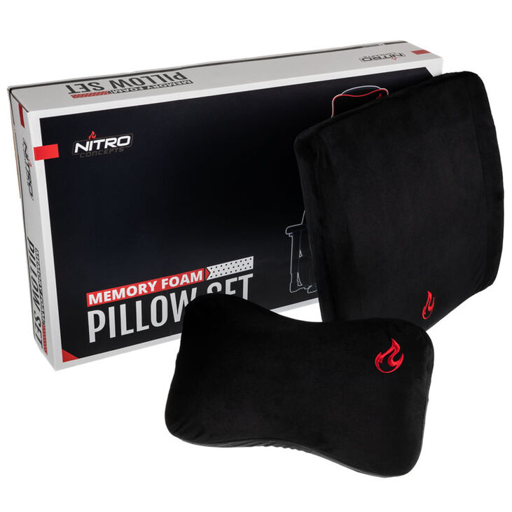 Nitro Concepts Memory Foam Cushion Set - Black/Red image number 0