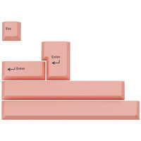 GMK Additional Kit, ABS keycaps, double-shot, extension set for ISO & ANSI &ndash; pastel pink
