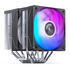 Jonsbo CR-3000E CPU cooler, dual tower, RGB - 120mm, black image number null