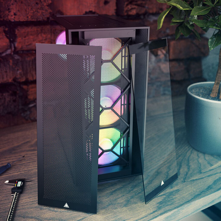 Montech AIR 1000 Premium, Mid Tower, Tempered Glass, - Black image number 5