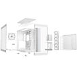 be quiet! Light Base 900 FX PC Case, Full Tower, Tempered Glass, ARGB - white image number null