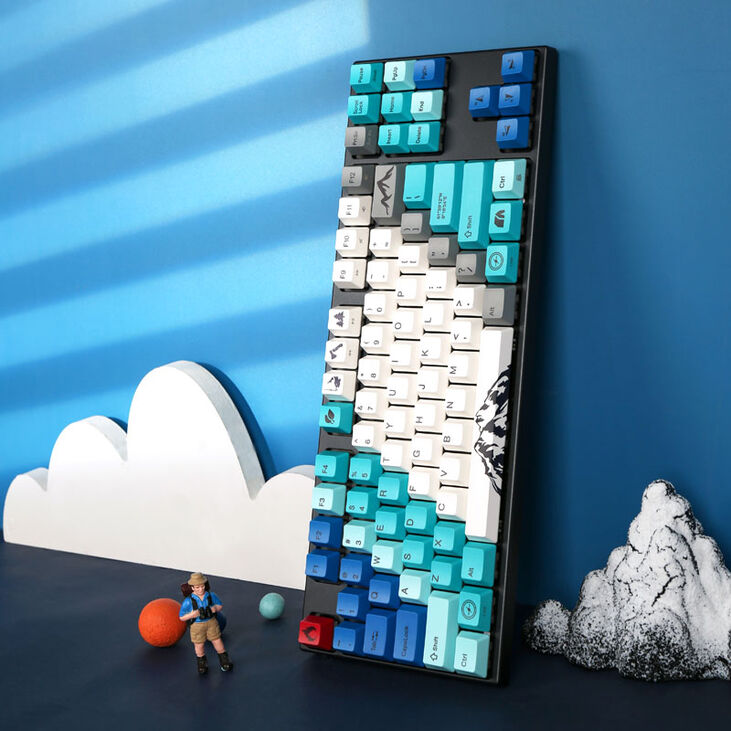 Varmilo VEA87 Summit R1 TKL Gaming Tastatur, MX-Silent-Red, weiße LED - US Layout image number 4