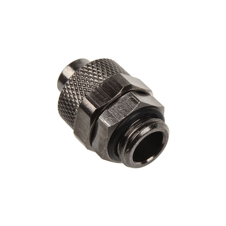 Connection straight G1/4 inch to 13/10mm - black nickel image number 1