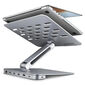AXAGON HMC-STND Stand for Laptops and Tablets, USB-C Hub - silver