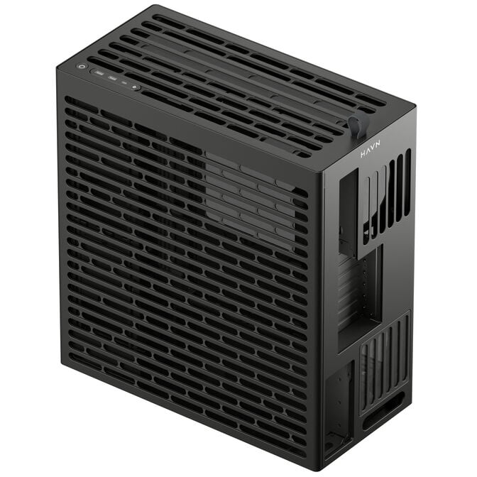 HAVN HS 360 PC-Geh&auml;use, Midi-Tower, ATX, Tempered Glass - schwarz image number 5