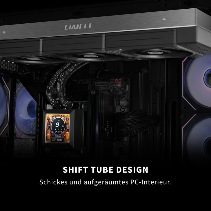 Lian Li HydroShift LCD 360 Silent AiO Wasserkühlung - schwarz image number 1