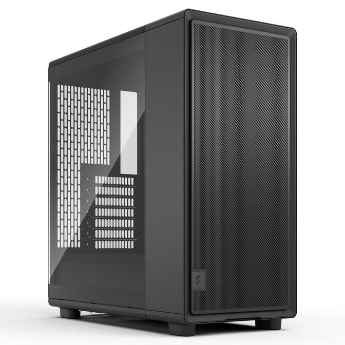 Fractal Design Epoch Black TG Light Tint PC Case, Mid-Tower, ATX, Tempered Glass - Black image number 0