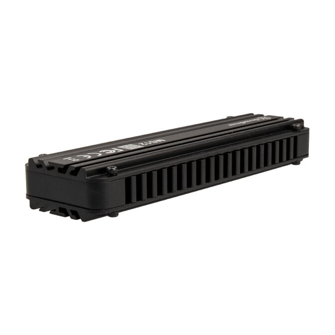 SilverStone MS12 M.2 SSD Geh&auml;use, USB 3.2 - schwarz image number 1