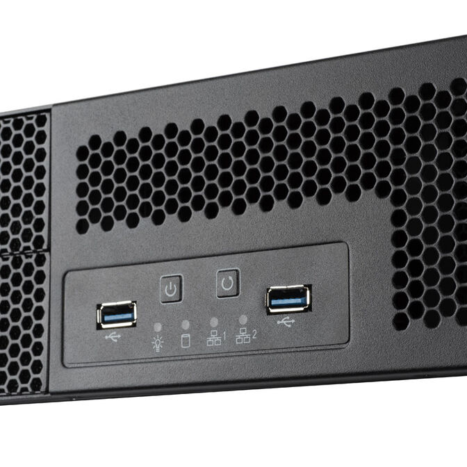 SilverStone RM23-502 Rackmount Server Case, ATX, USB 3.0 - 2U - black image number 3