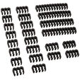 Akasa Cable Comb Set - 3mm, black image number null