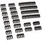 Akasa Cable Comb Set - 3mm, black