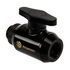 Bitspower ball valve 1x female thread 1/4 inch & 1x male thread G1/4 inch, rotatable - matt black image number null