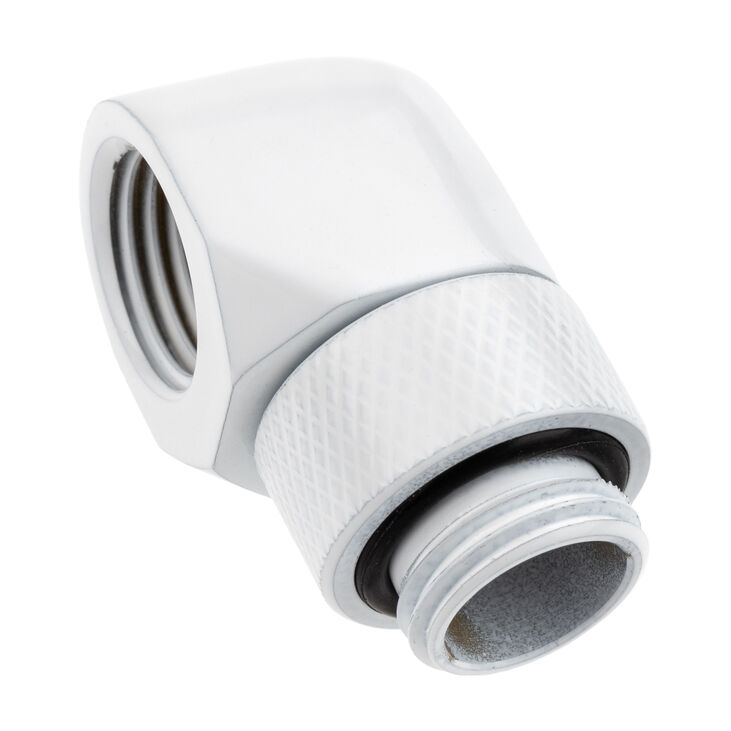 Alphacool Eiszapfen L-Verbinder drehbar G1/4 AG auf G1/4 IG - 4 Stück weiß image number 2