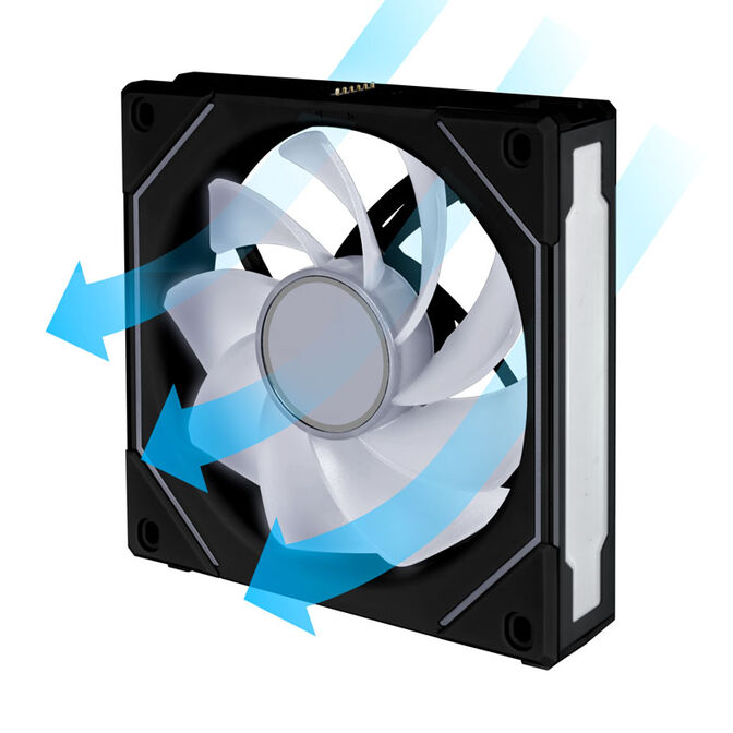 Lian Li UNI FAN SL-INF 120 ARGB Reverse Blade PWM L&uuml;fter - 120mm, schwarz image number 5