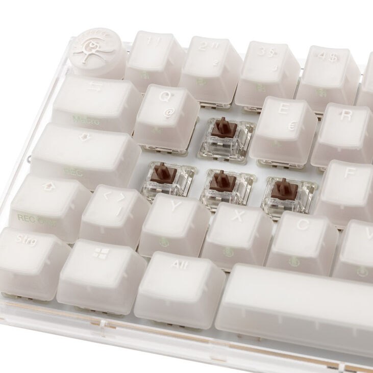 Ducky One 3 Aura White SF Gaming Keyboard, RGB LED - MX-Brown image number 4