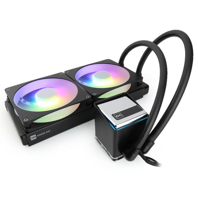 Alphacool Core 2 XT 280mm AiO-Wasserk&uuml;hlung, ARGB, DC-LT 3 - schwarz image number 2