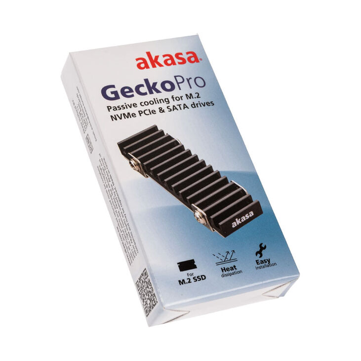Akasa Gecko Pro heatsink for M.2 SSDs - Aluminium image number 3