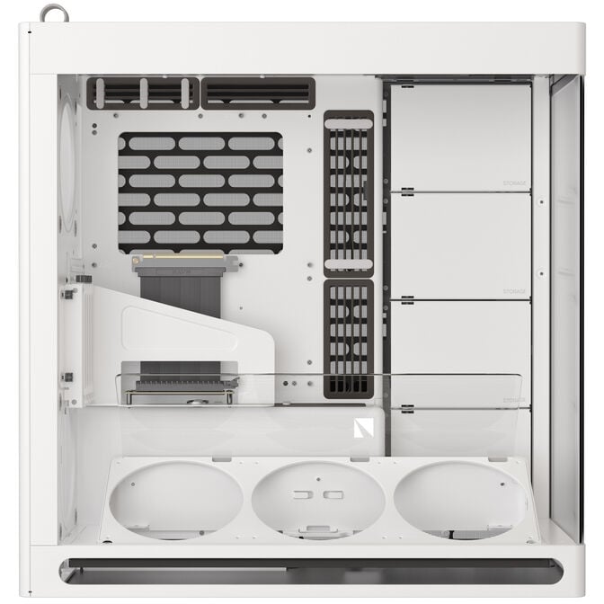 HAVN HS 420 VGPU PC Case + PHANTEKS Glacier One 420D30 X2 DRGB AiO Water Cooling - 420mm, white image number 4