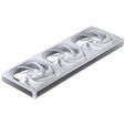 Jonsbo ZA-420W PWM-L&uuml;fter, ARGB - 3x 140mm, wei&szlig; image number null