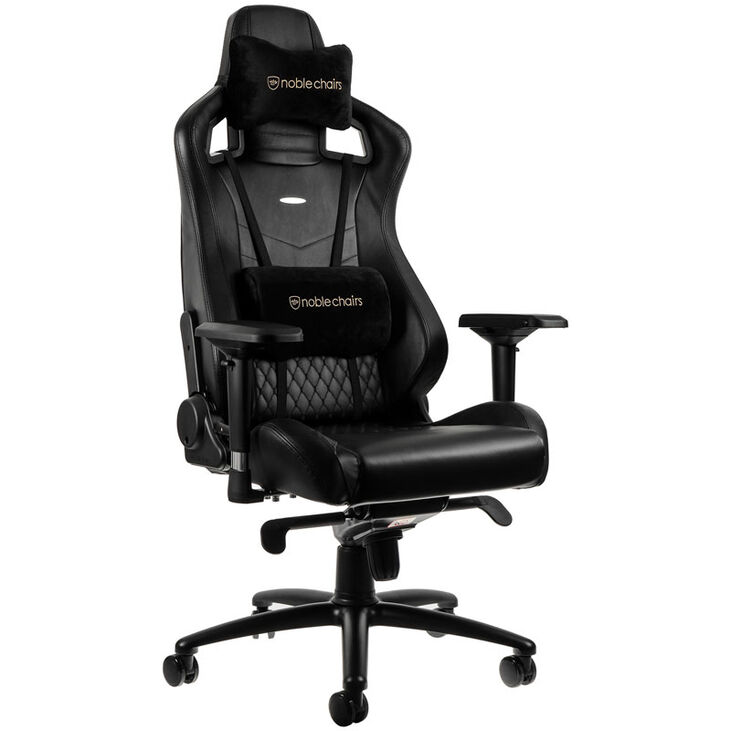 noblechairs EPIC Echtleder Gaming Stuhl - schwarz image number 7