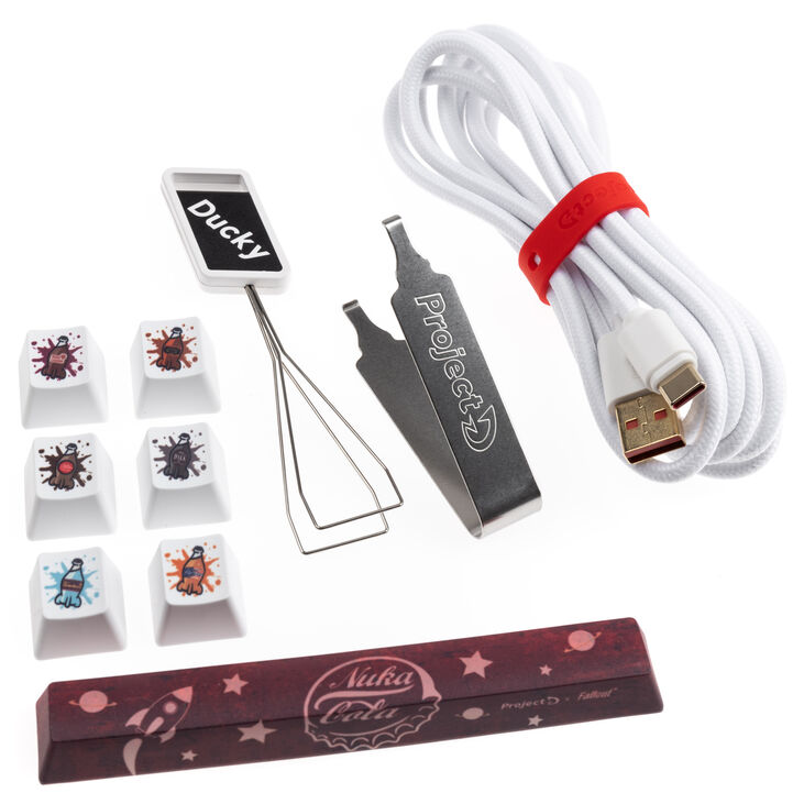 Ducky ProjectD x Fallout Bundle, Tinker 75 + Nuka-Cola Mousepad - MX2A Speed-Silver, ANSI (US) image number 11